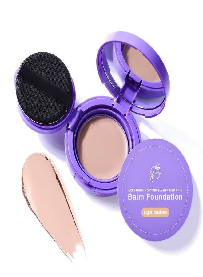 ديموت كريم أساس باونس بالم | كريم أساس مرطب مقاوم لعلامات تقدم السن مع إسفنجة بودرة للبشرة الناضجة، تغطية قابلة للتعديل، يخفي الخطوط الدقيقة وينعم ملمس البشرة، لمسة نهائية ساتانية تدوم طويلاً (متوسط) - Image 1